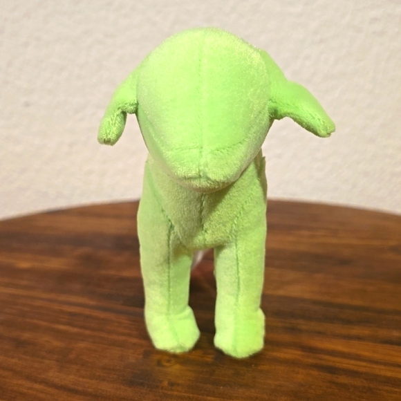 PINK Victoria's Secret LIME Green plush Dog Collector's  Excellent condition! - Picture 4 of 9